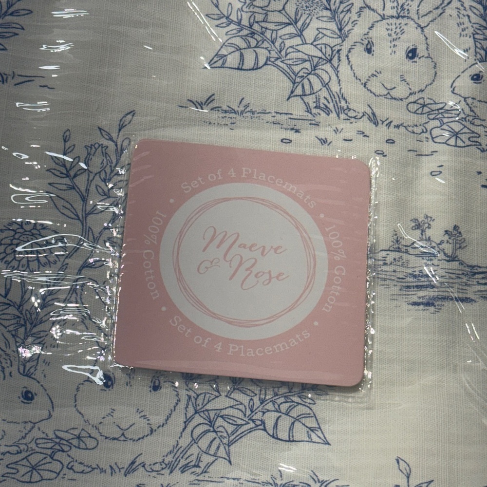 NWT- Easter Bunny Placemats